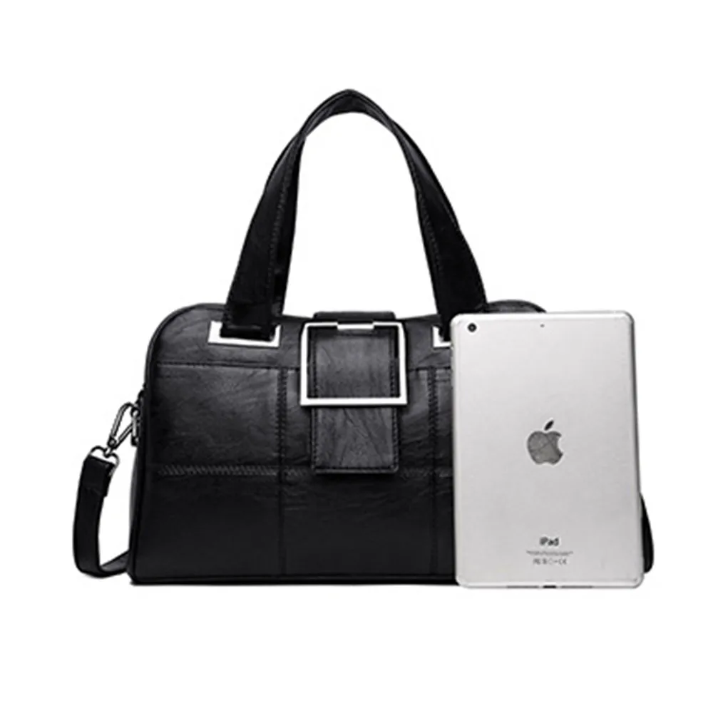 Женская сумка тоут из овечьей кожи Boston через плечо известных брендов 2019|Сумки с