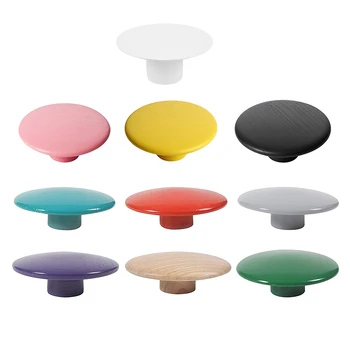 

Dot Solid Wooden Hangers Colorful Coat Hooks Wall Mounted Wall Hanger Rack for Keys Hanging Clothes Coat Home Accessories