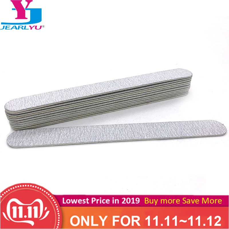 

10 Pcs Grey Nail File Strong Thick Lime A Ongle Professional Wood Nail File 180/240 Kalk Nagels Sanding Nail Art Files Kit Tool