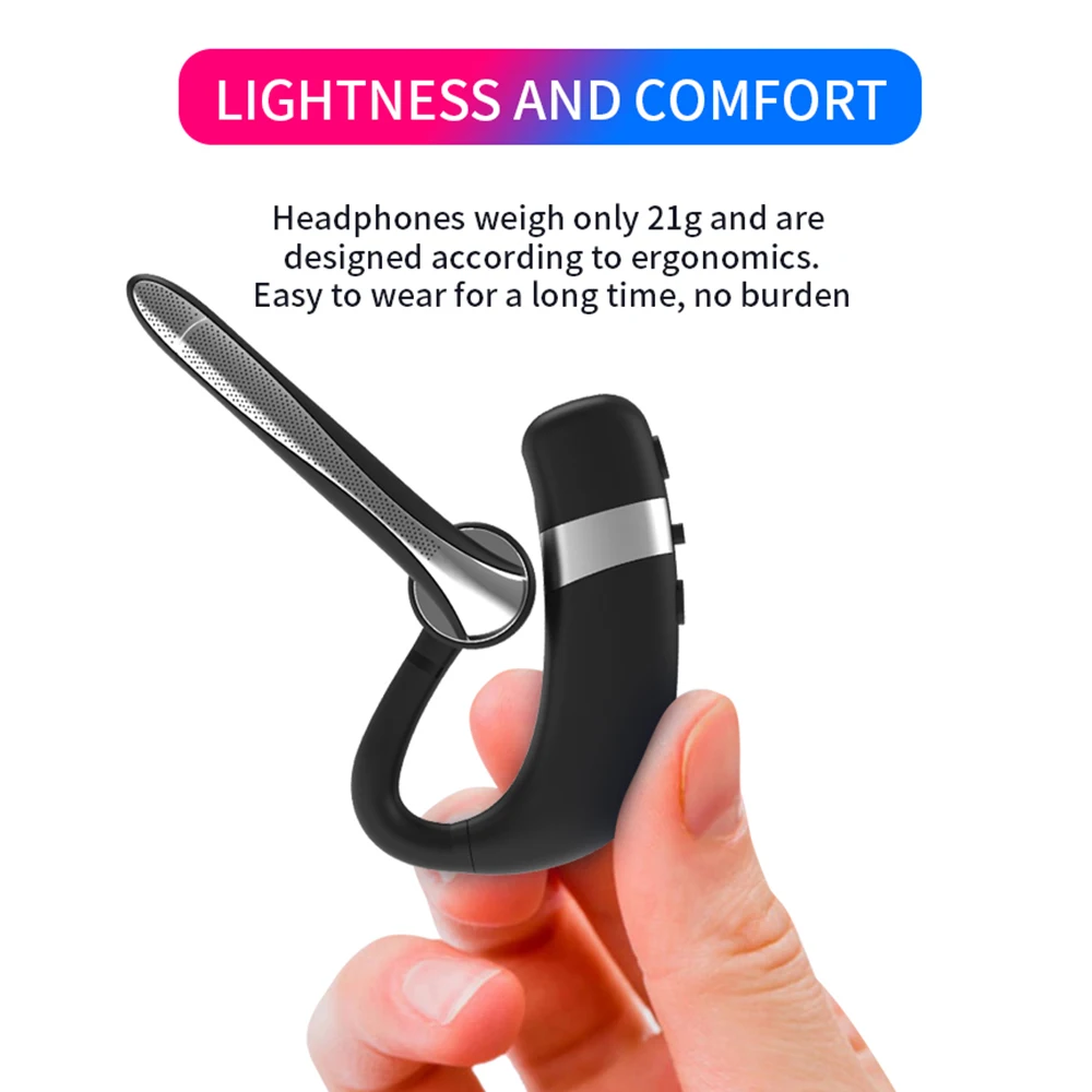 LYMOC Bluetooth Wireless Headset Earphones Noise Cancelling HD Mic Music Handsfree Bluetooth Headphones for iPhone Huawei Xiaomi