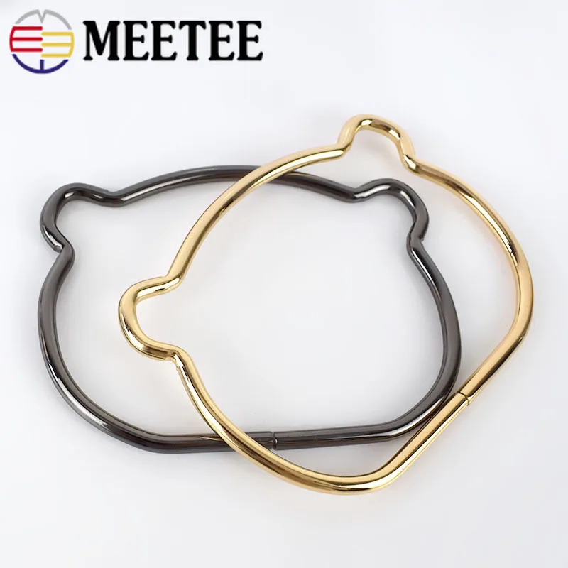 Meetee, металлическое кольцо, ручки застежки для сумки, для женщин, сумочка, кошелек, замок, украшение, застежка, ручка, разъем, сделай сам, аксессуары для сумок