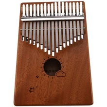 17 клавиш Kalimba большой палец пианино Mbira красного дерева с сумкой для переноски чехол для хранения тюнинг молоток музыка книга наклейки