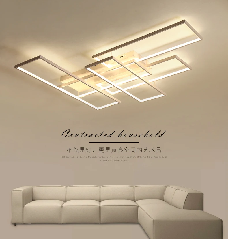 Chandelierrec Moden светодиодный потолочный светильник для гостиной, спальни, домашнего освещения, потолочные светильники с алюминиевым корпусом AC85-265V