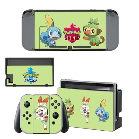 YSNS1875 Новинка, наклейка Pokemo из кожи для Kind Switch NS Console, геймпад, геймпад, игровой стикер, виниловые наклейки - Цвет: YSNS1875