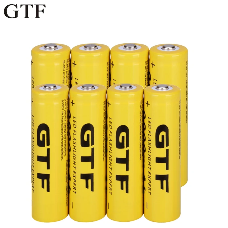 GTF 18650 литий-ионные батареи 3,7 mAh 9800V перезаряжаемый литий-ионный аккумулятор для фонарика электронный фонарь игрушка, Прямая поставка