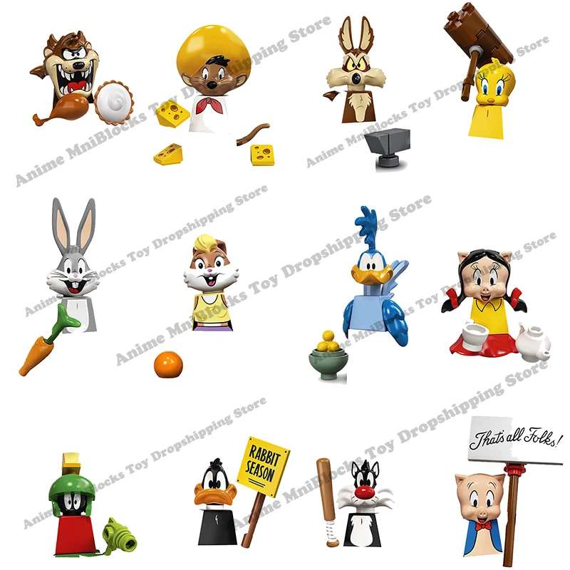 91001-91006 91007-91012 Disney anime bricks Mini Action Toy Figures Building Blocks cartoon Assemble toys dolls blocks kids gift
