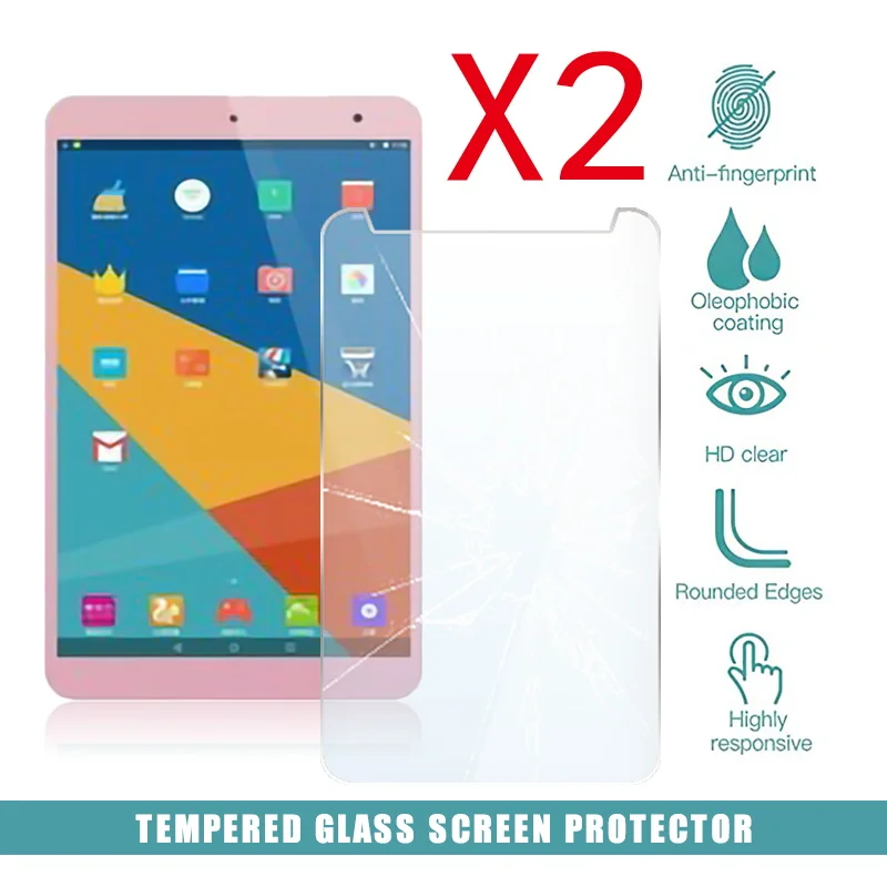 

2Pcs Tablet Tempered Glass Screen Protector Cover for Onda V80 Pro Tablet Full Coverage Anti-Scratch Explosion-Proof Screen
