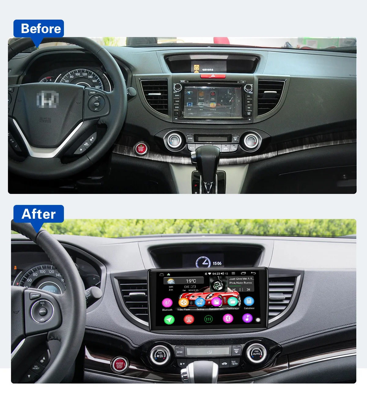 Excellent JOYING 2GB radio cassette player Android 8.1 octa Core autoradio 10.1" car radio for Honda CRV 2012-2016 DSP fast Boot HD audio 5