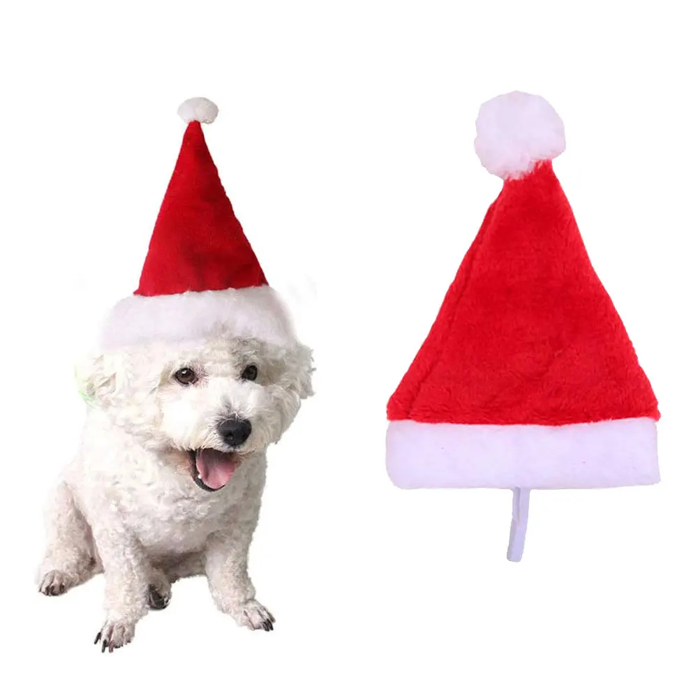 1pcs Pet Christmas Hat Santa Claus for Cats Dogs Puppy Xmas Decoration Festival Party Dog Small Care Toys | Дом и сад