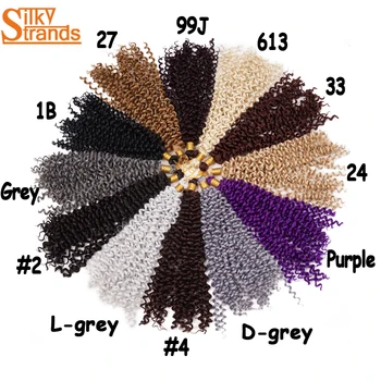 

Ombre Kinky Curly Crochet Hair Extensions For Black Women Braids Pre Stretched Synthetic Braiding Hair Bundls Deals Bohemian