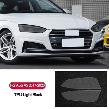 

TPU Car Headlight Film For Audi A5 2017-2020 Light Black Protective Transparent Anti-scratch Sticker Auto Styling Exteriors