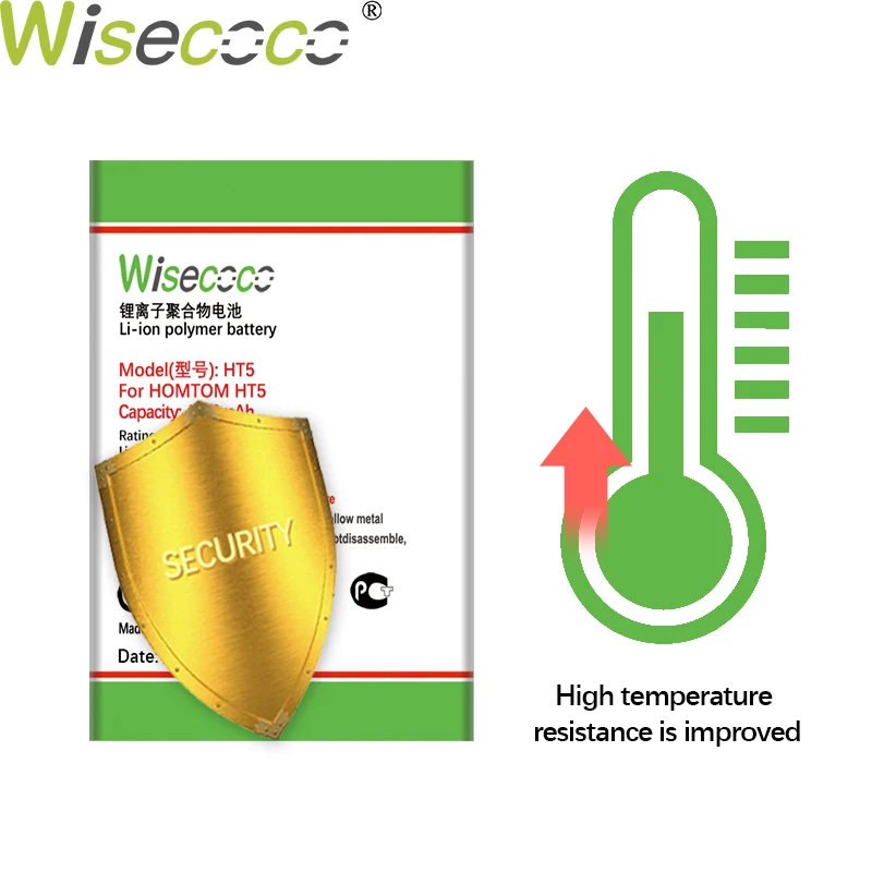 WISECOCO 4800 мАч Батарея для HOMTOM камень ножницы бумага 5 HT5 мобильный телефон в наличии