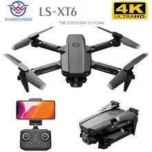 SHAREFUNBAY Дрон 4k HD двойной объектив визуальное позиционирование 1080P WiFi FPV Дрон сохранение высоты Радиоуправляемый квадрокоптер тренировочный ...