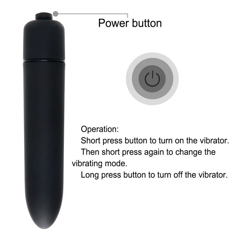 Female Sex Toys 2 Colors 10 Speed Mini Bullet Vibrator For Women Waterproof Clitoris Stimulator Dildo