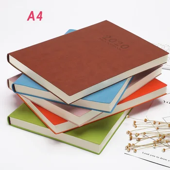 

2020 Notepad extra large thick A4 soft copybook office stationery business notebook diary can be customized logo