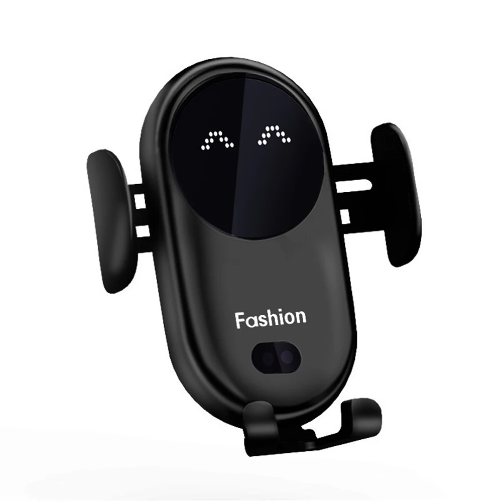 Car Wireless Charger Holder Wireless Charging Stand Charger Auto Infrared Sensor LED Mobile Phone Holder In Car Mount Air Vent mobile stand for car