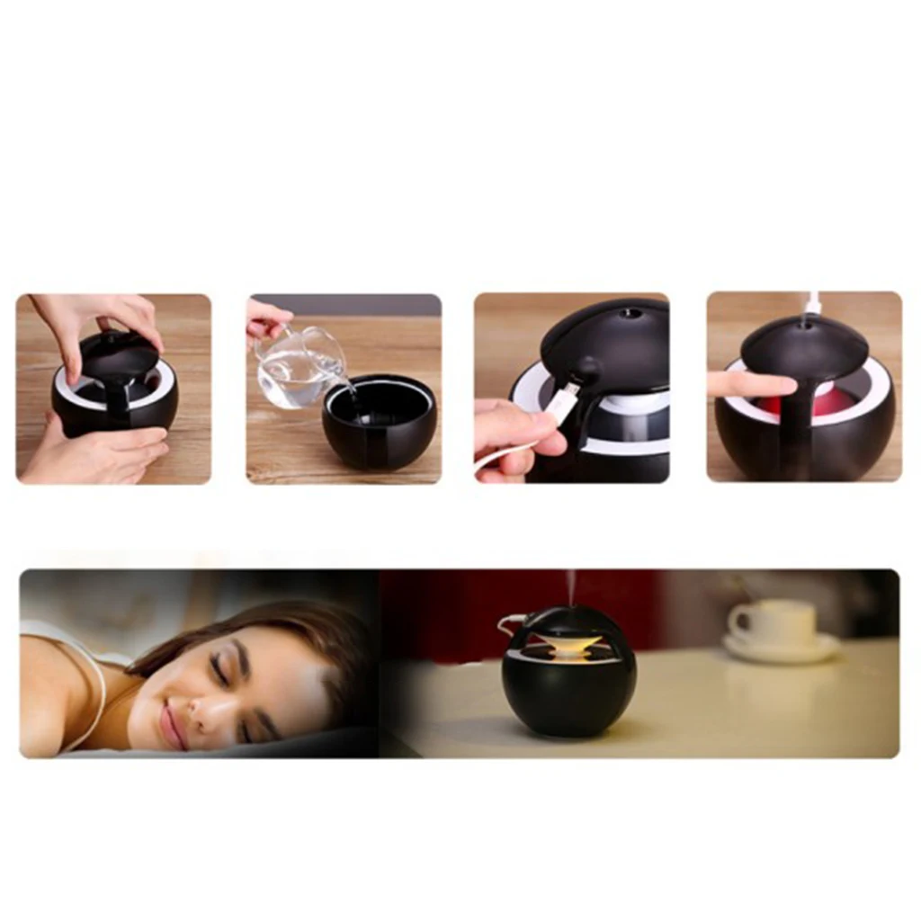 Ultrasonic LED Cool Mist Humidifier Sprayer Essential Oil Purifier Aromatherapy Electric Aroma Diffuser Mist Maker For Home