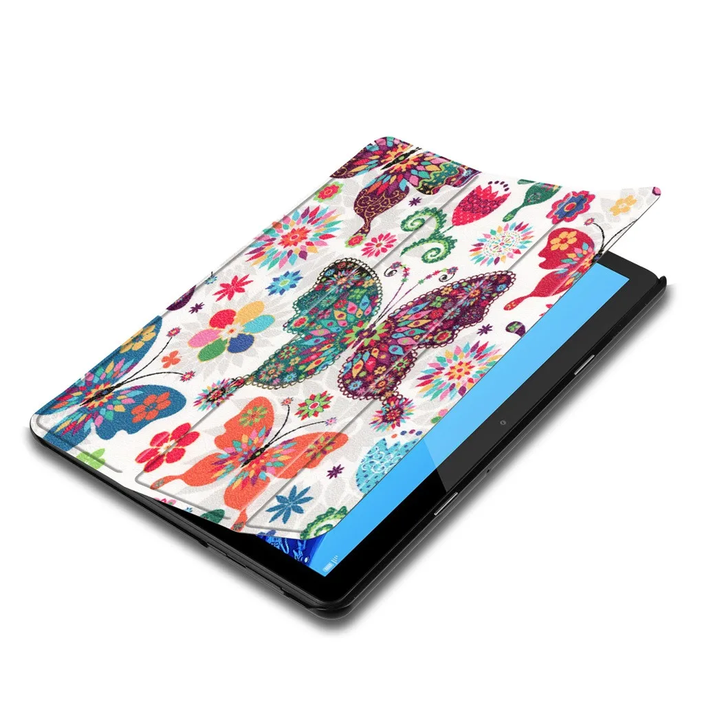 Ouhaobin чехол для планшета huawei Mediapad T5 10,1 дюймов ультра тонкий кожаный чехол с подставкой