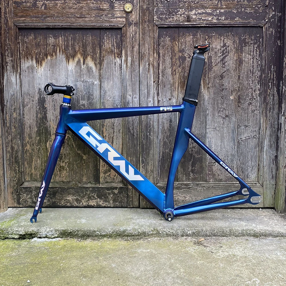 Gray Track Bike Frame Fixie Bike Frame 48cm 52cm Blue Fixed Gear Bicycle Frame Include Aluminum Alloy Fork Stem Seatpost Bicycle Frame Aliexpress