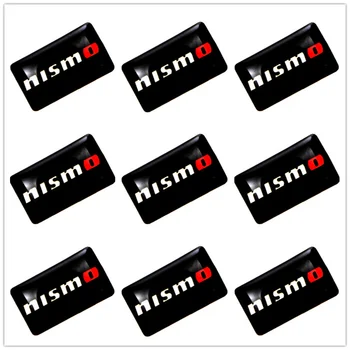 

9Pcs 3D decoration Sticker Car Auto Body Emblem Badge Decal For Nissan Nismo Qashqai X-Trail Juke Teana Sunny Car Styling HOT