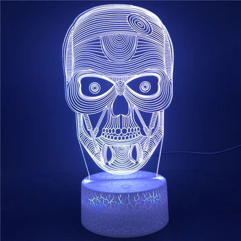 

Led Night Light Alarm Clock Base Diffuse Wei Villain Bullseye USB Lamp Bluetooth Nightlight Touch Sensor 7 Color with Remote