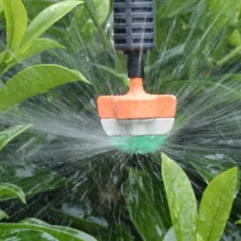 

10x Garden Irrigation Misting Micro Flow Dripper 8 Hole Drip Head 1/4 Inch Barb Tee Water Pipe Connectors For 4/7mm Hose