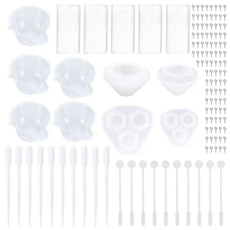 

1Set Crystal Epoxy Resin Mold Diamond Jewelry Casting Mould Handmade DIY Crafts Pendant Making Tool