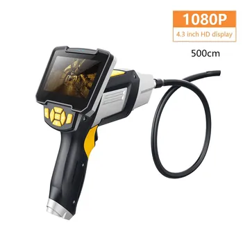 

1080P Endoscope 8mm Lens Endoscope Camera LCD screen Wire Waterproof Led Car Inspection Camera Snake Tube Endoskop