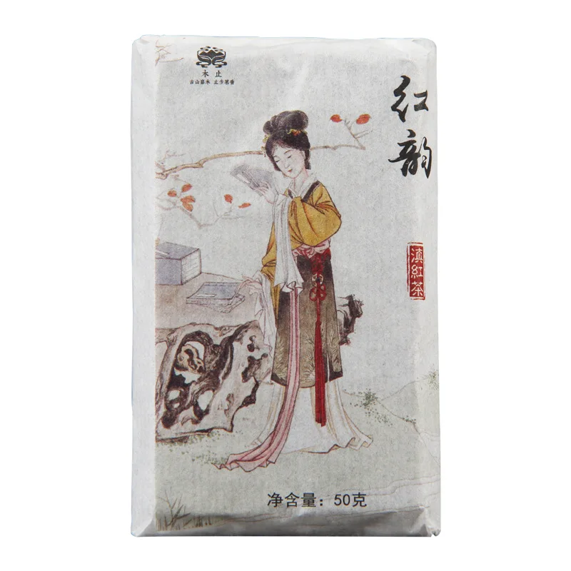 Черный чай Юньнань цветочный медовый аромат черный Fengqing Ранняя весна красный