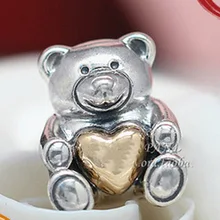 

DoDoFly Hot Sale Genuine 100% 925 Sterling Silver Love Teddy Bear Beads Fit Original Bracelet Necklace DIY Jewelry