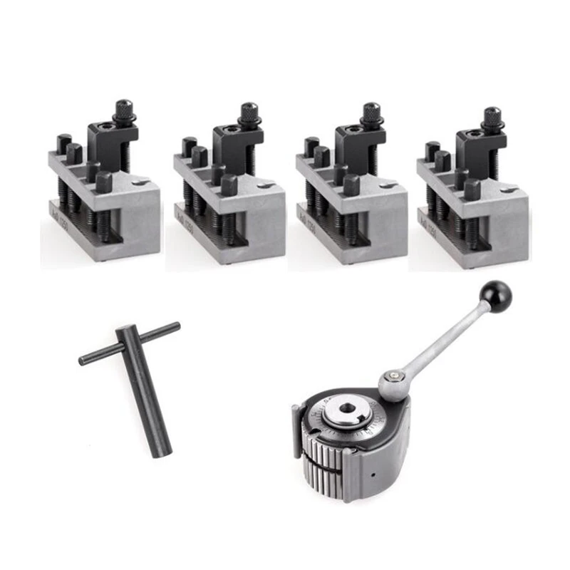 US $105.70 WSFS Hot Lathe Quick Change Tool Post Set WM210V WM180V 0618 12X12mm Tool Rest for Swing Over Bed 120220mm