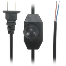 110 V-220 V plug шнур для регулирования света белый/черный переключатель AWG шнур для регулирования света Световой модулятор лампы линии диммер
