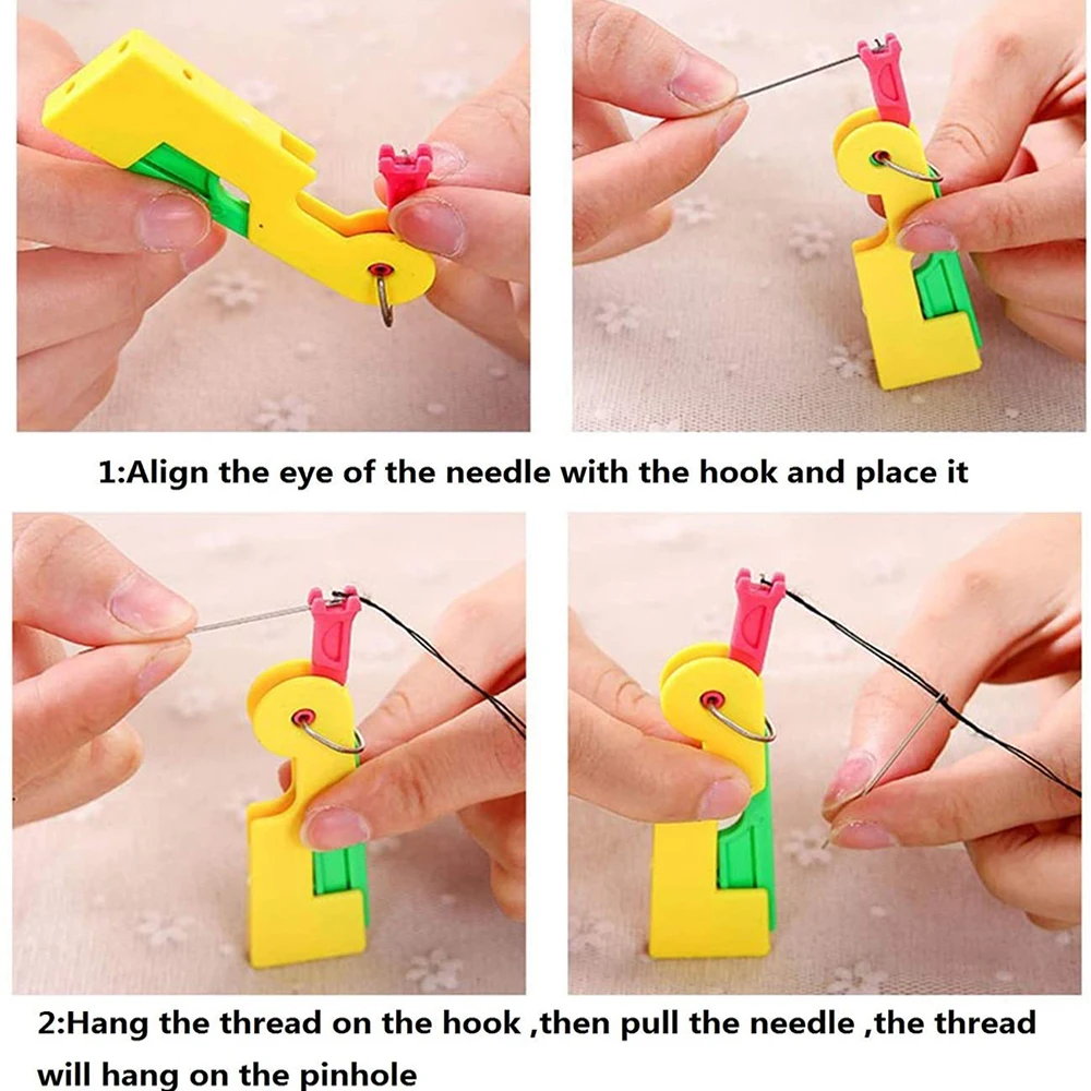 Needle Threader Tool Threading Apparatus Embroidery Drawstring
