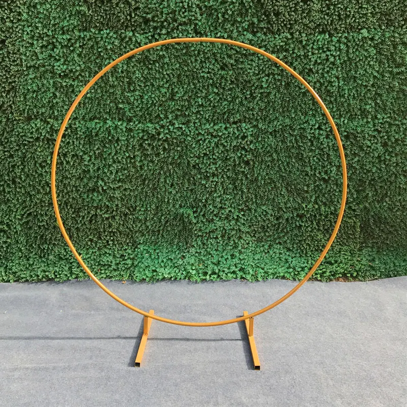 Wedding Arch door Background Wrought Iron Shelf Decorative Round Party Background Shelf Flower with Frame Christmas decoration