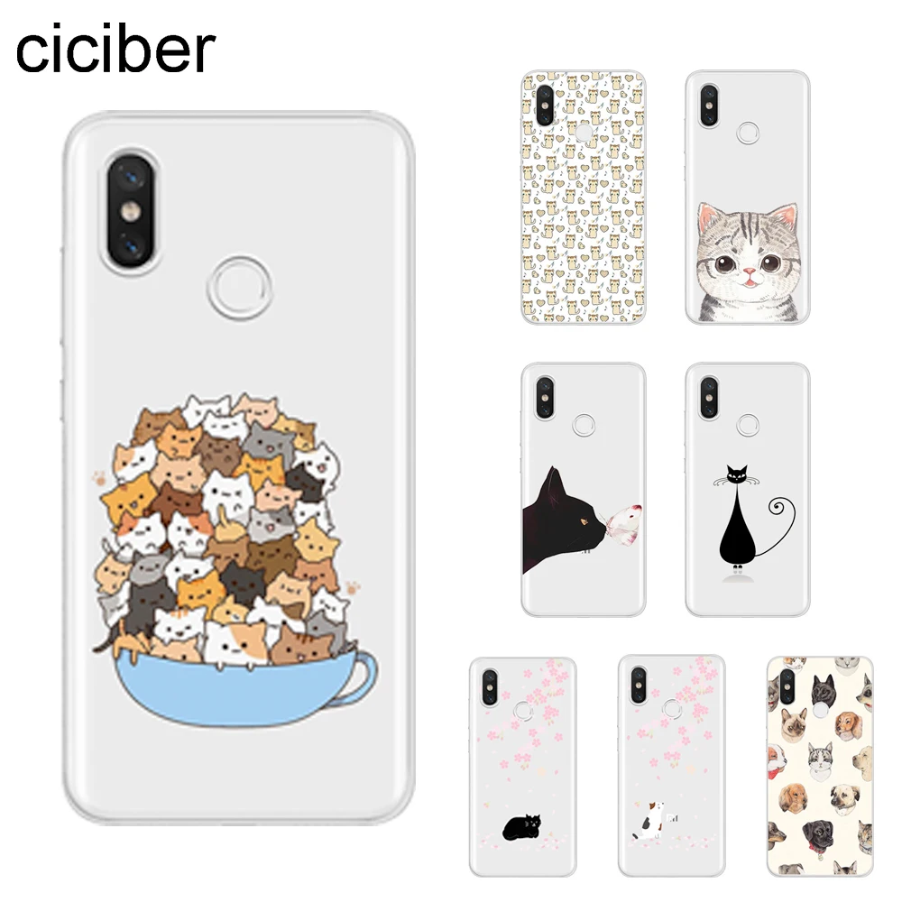 

ciciber Lovely Cat Cover For Xiaomi MIX MAX 3 2 1 S Pro MI A2 A1 9 8 6 5 X 5C 5S Plus Lite SE Pocophone F1 Phone Cases Soft TPU