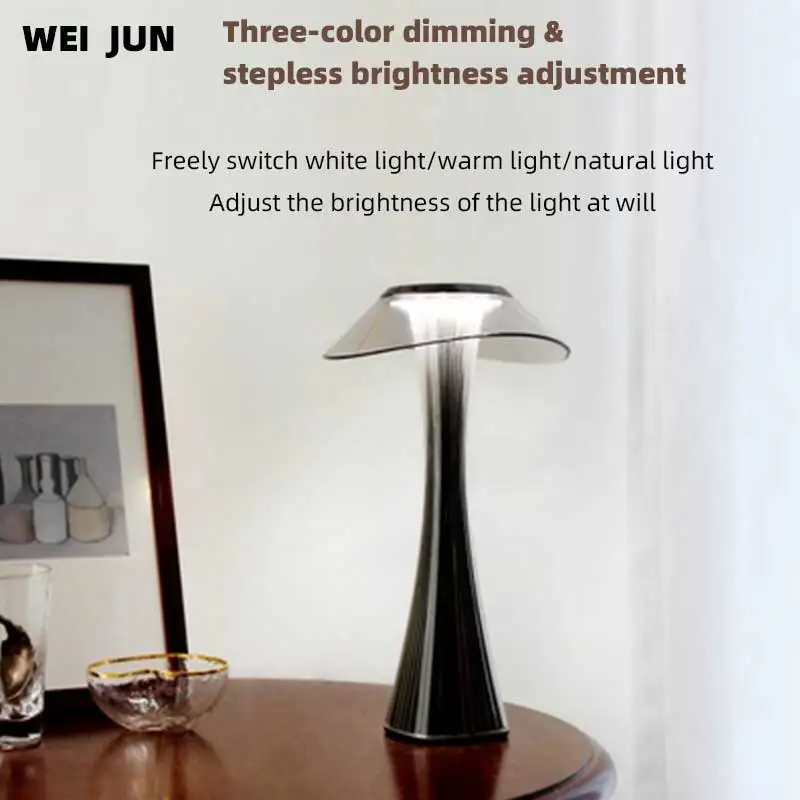 Xiaoman Waist Eye Protection Table Lamp LED Nordic Creative Decorative Touch Switch Bedside Bedroom Desk Crystal Usb | Лампы и