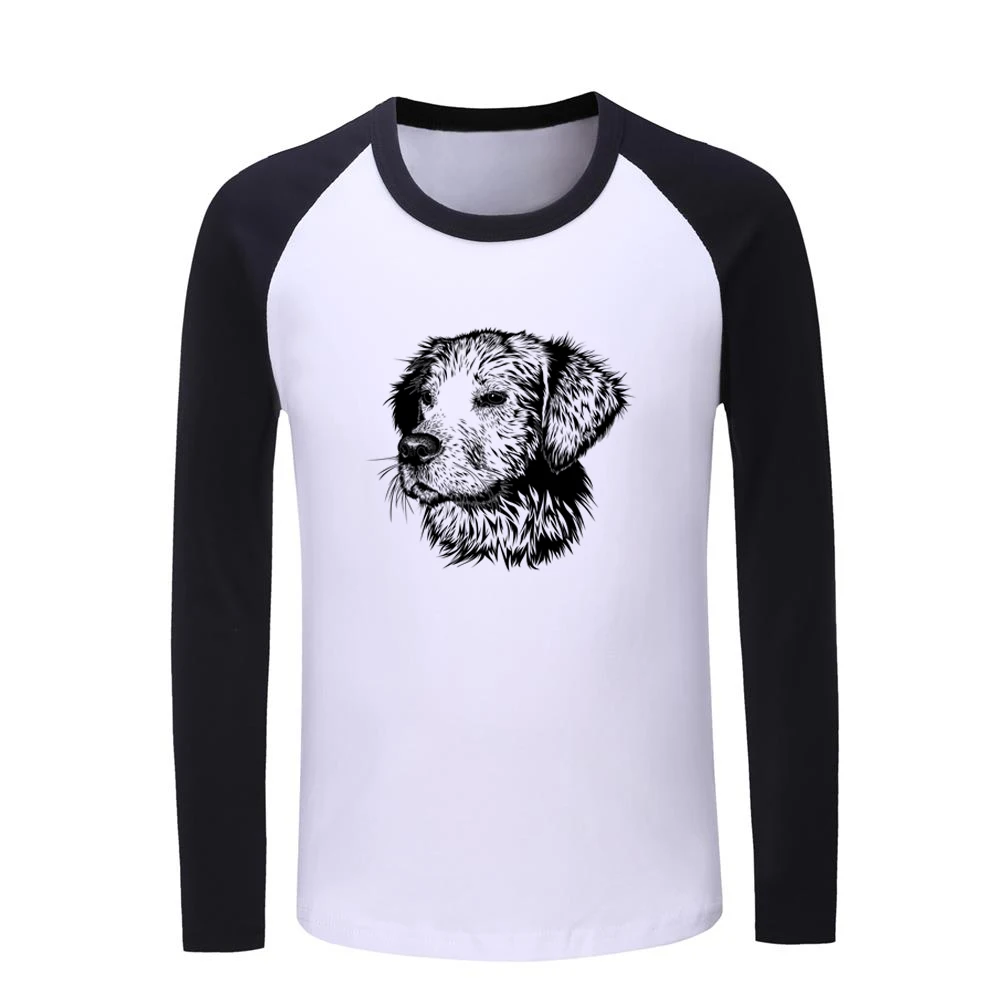 

Shut Up and Squat Pug-dog Golden Retriever dog Pattern Kids T-shirts Childs Graphic Print Tee Shirts Boys Girls Tops Long Sleeve