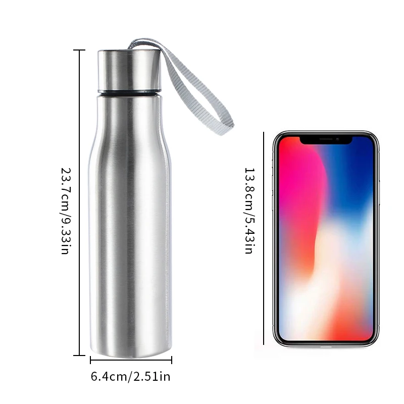 Cycling Sports Stainless Steel Water Bottle Drinking Cup Leakproof