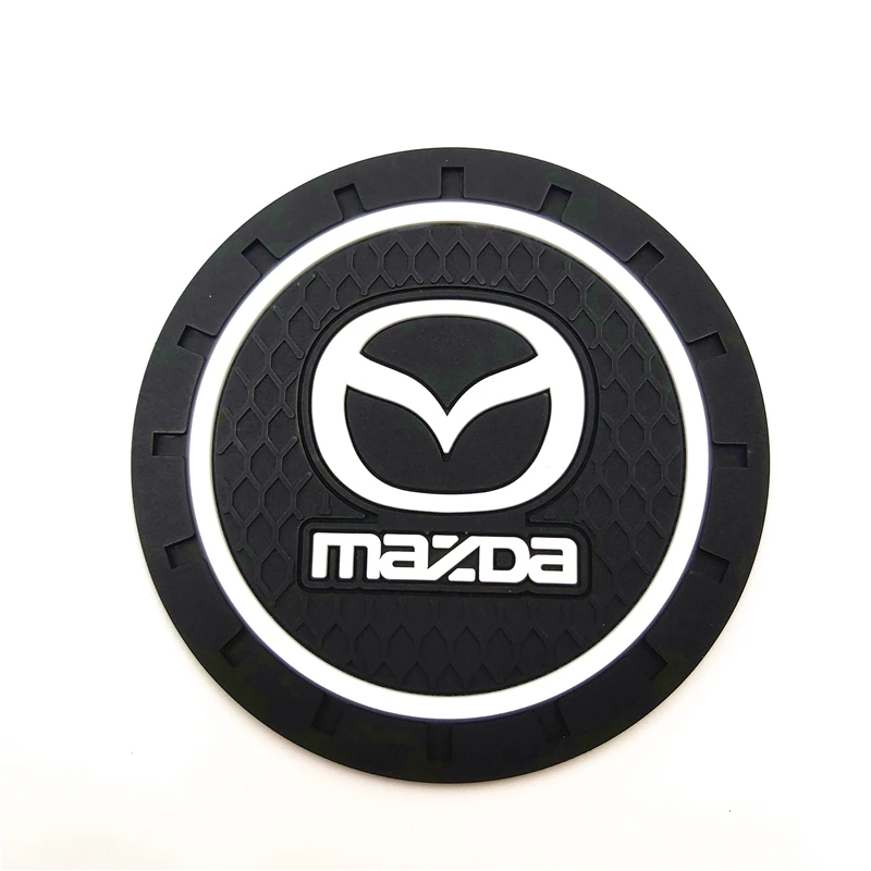 

CAR Auto Emblem car mat Case For Mazda 2 Mazda 3 MS For Mazda 6 CX-5 CX5 Car-Styling Badge Accessories 4pcs