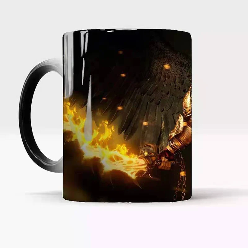 God of War 4 цвета кружка для кофе креативная кружка сенсорная керамическая кружка домашний молочный чай Волшебная чашка лучшие подарки для ребенка