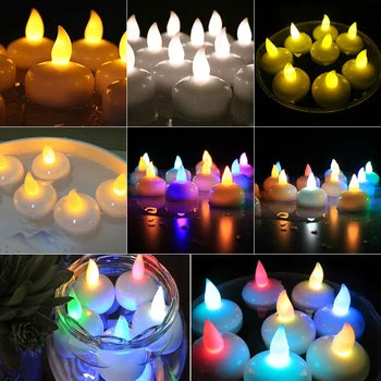 

Romantic Water Sensor LED Tealight Candles Light Smokeless Best Gift Electronic Home Decoration Creative Colorful Battery