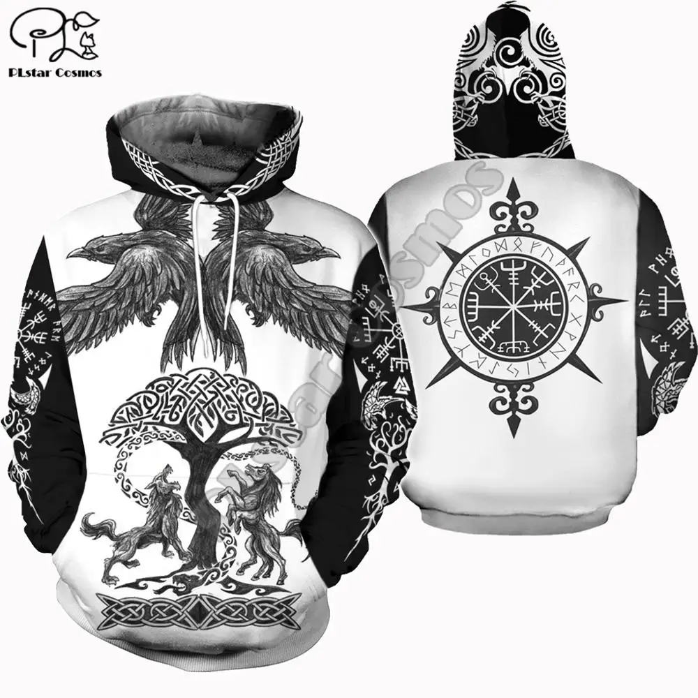 

PLstar Cosmos Viking Warrior Tattoo New Fashion Tracksuit casual Colorful 3D Print Hoodie/Sweatshirt/Jacket/shirts Men Women s-5