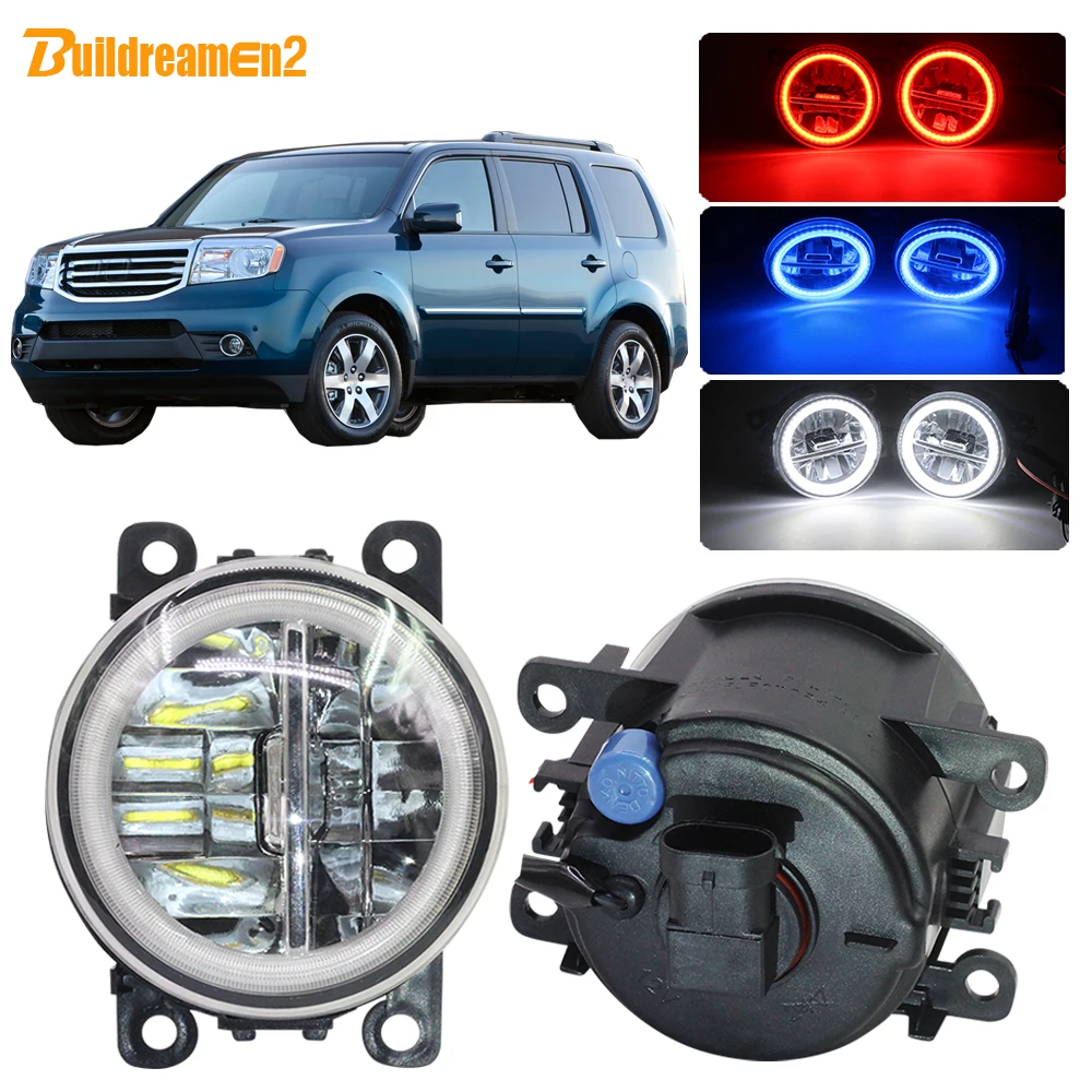 Buildreamen2 Car 4000LM LED Bulb Fog Light Angel Eye Daytime Running H11 12V For Honda Pilot 3.5L V6 2012 2013 2014 2015 | Автомобили и
