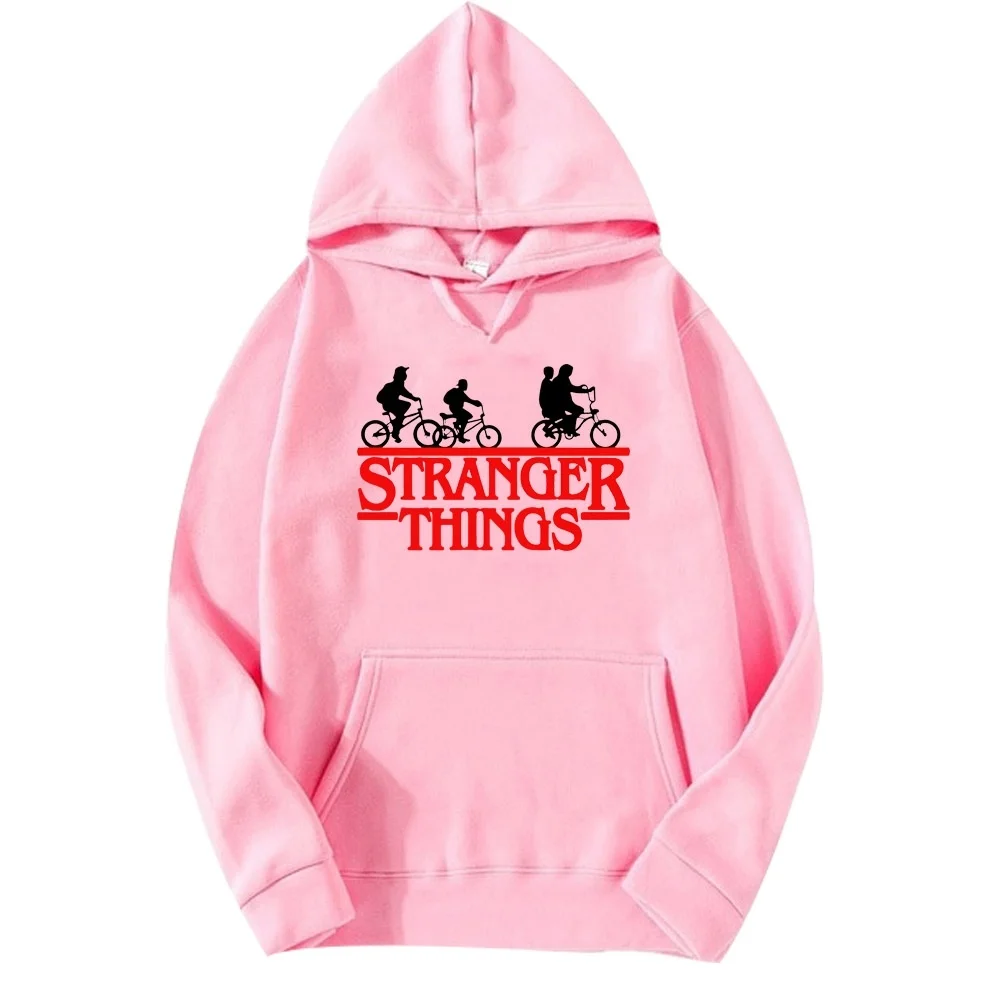 

2019 New Arrival Women Sweatshirt Stranger Things Season 3 Printed Pullovers Hooded Funny Tops Harajuku Streetwear Plus Size