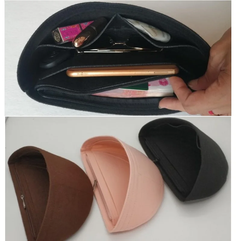 Fits for BUMBAG Waist Felt Cloth Insert Bag Organizer Fanny Pack Bag Women Makeup Storage Bags Travel Cosmetic