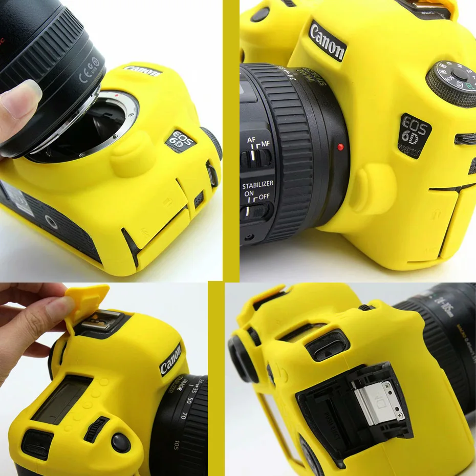 TENENELE сумки для камеры для Canon EOS 6D Мягкий силиконовый чехол красочная резиновая крышка сумка для Canon eos 6 D Защита тела аксессуары