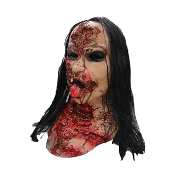 

Night Light Creepy Latex Mask Halloween Horror Mask For Adults And Teens Cosplay Party Decor Prank Props