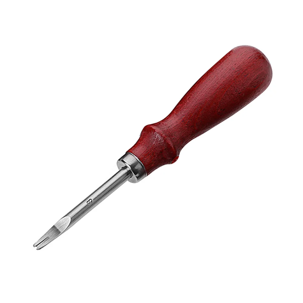 4pcs Leather Craft Tools Craft Keen Beveler Tools DIY Wood Handle Grip
