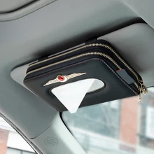 Коробка для салфеток автомобиля солнцезащитный козырек Кожа Авто Сумочка для салфеток солнцезащитный козырек подвесной держатель чехол Салфетка для автомобиля аксессуары
