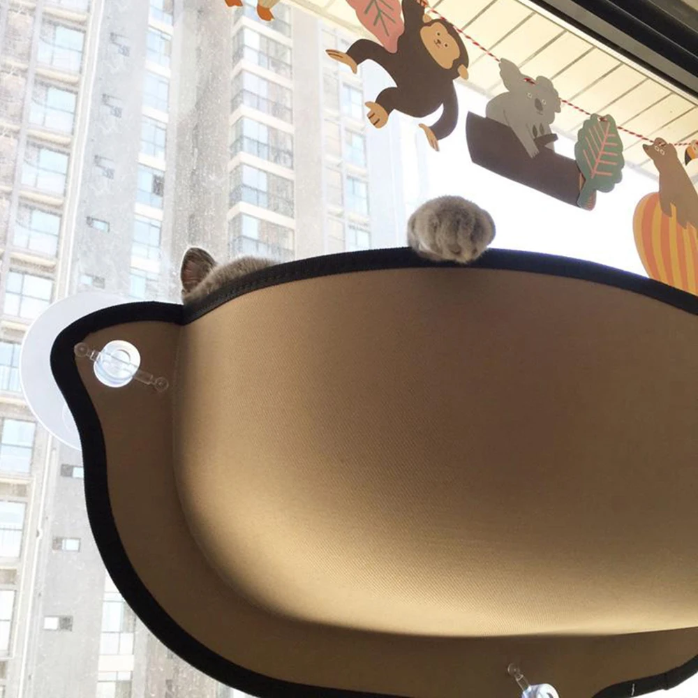 Cat Hanging Bed Mount Window Pod Lounger Suction Cups Warm Bed For Cat Rest House Cat Seat Wall Mou